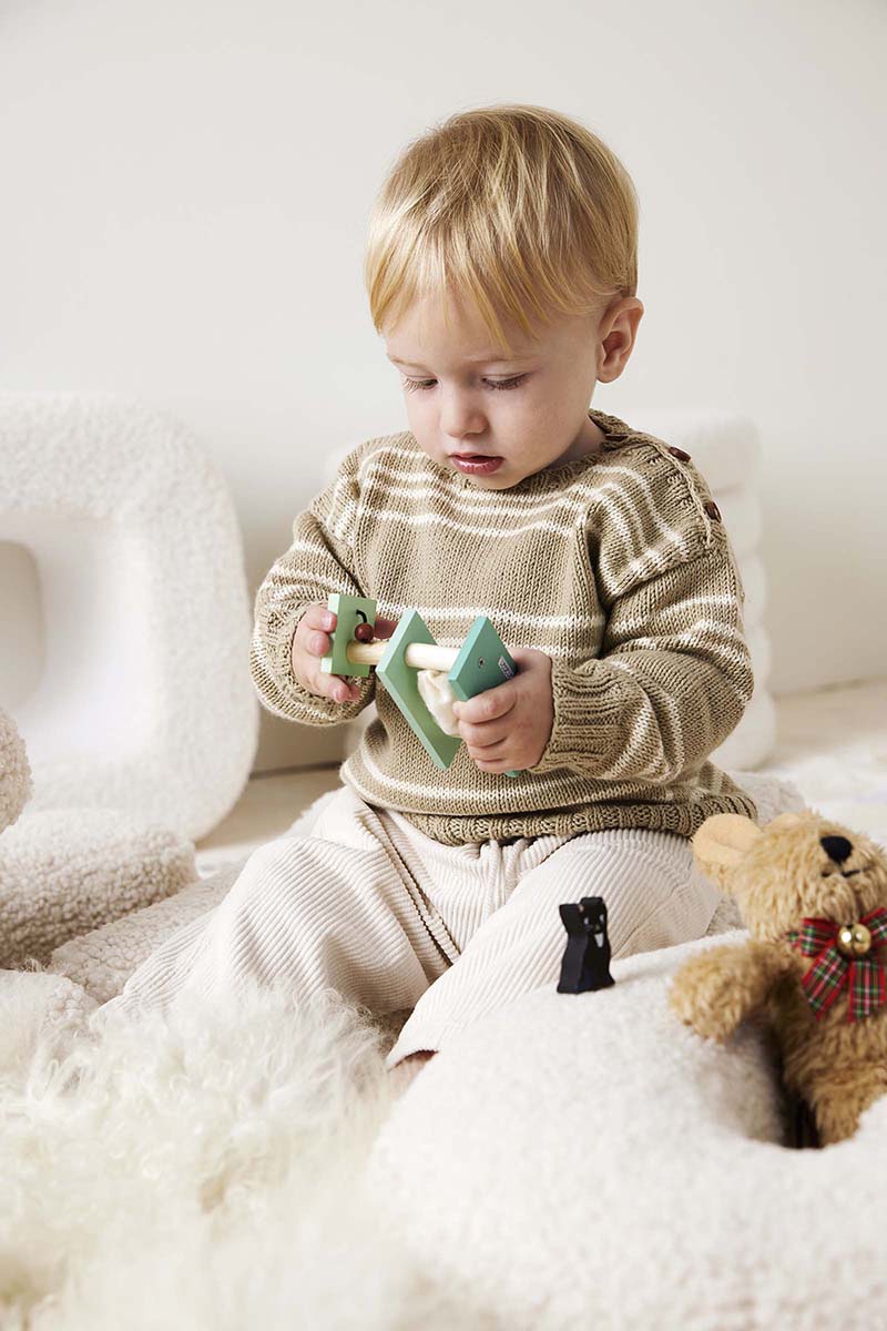 Sweater Leif | Lang Yarns Baby Cotton Naturally Colored