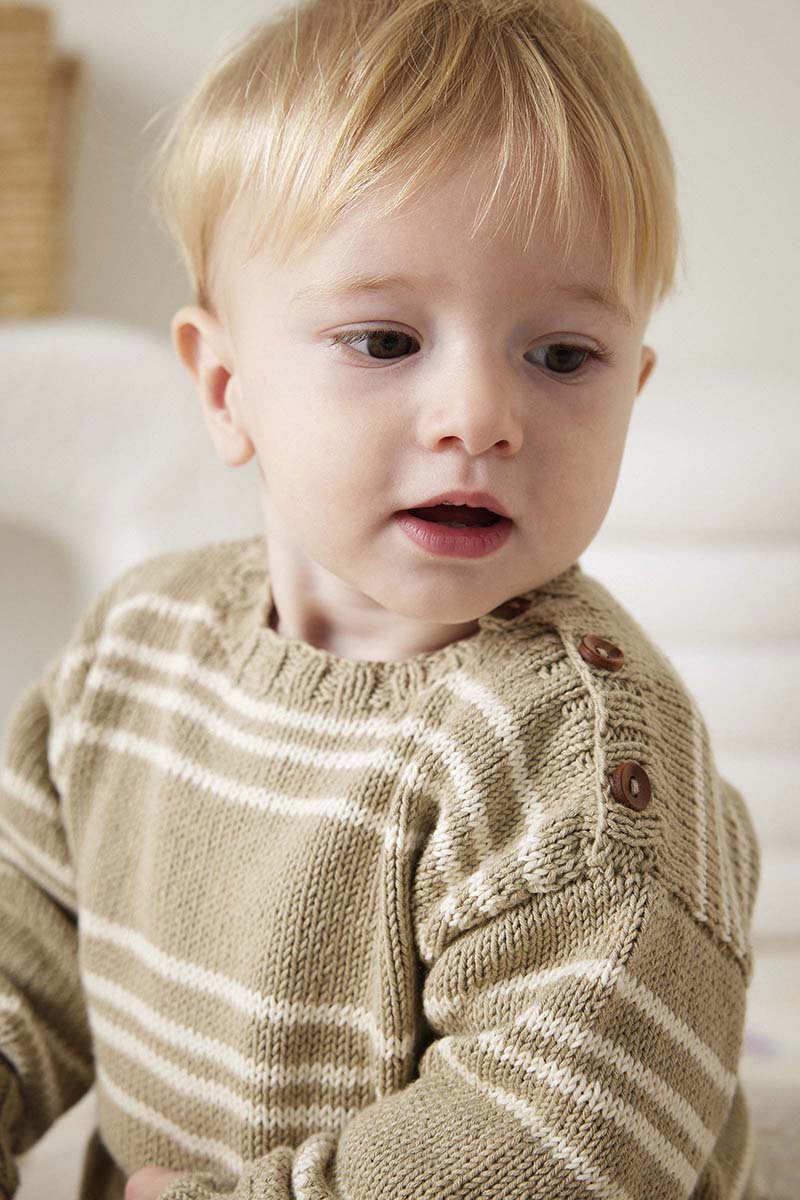 Sweater Leif | Lang Yarns Baby Cotton Naturally Colored