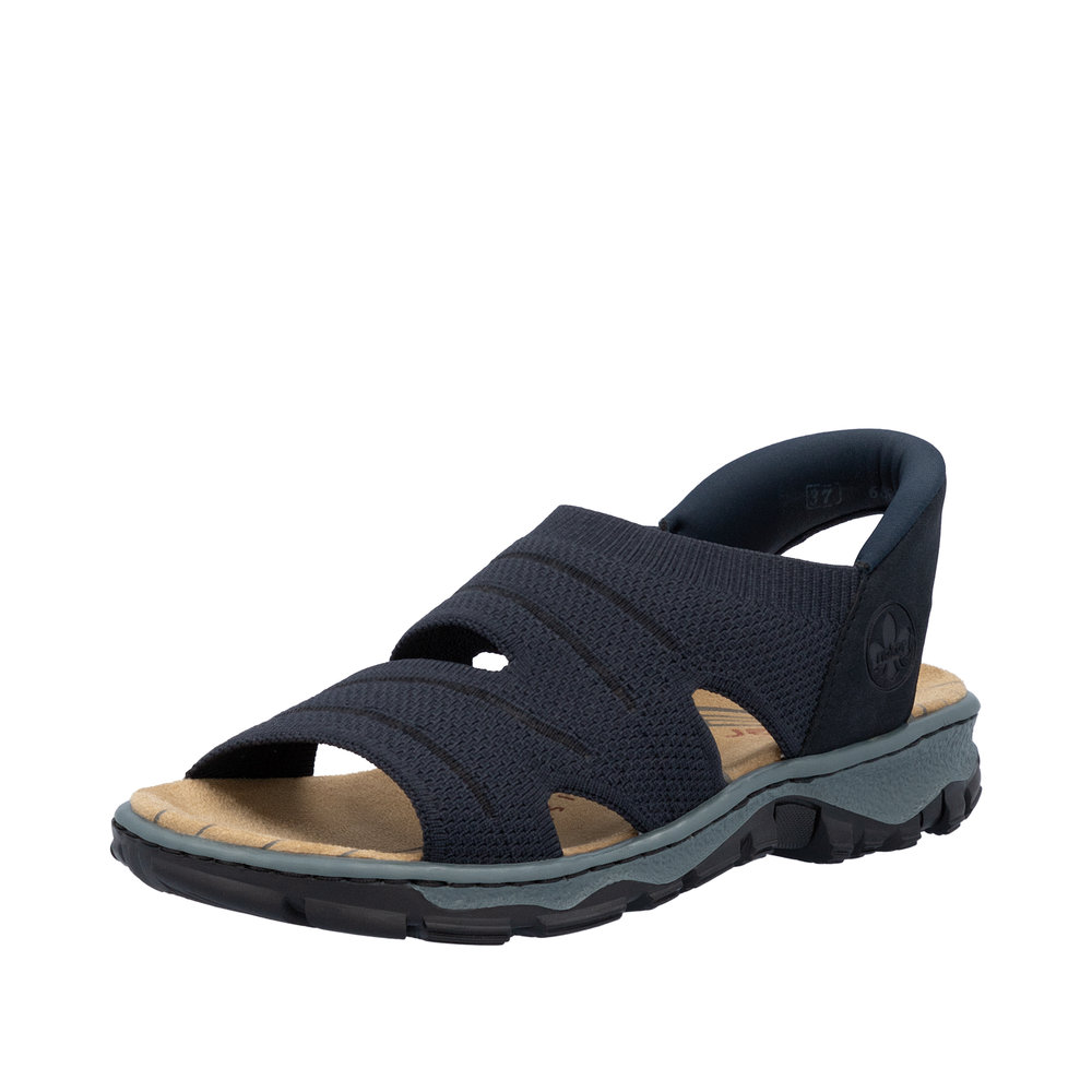 Rieker Vegan Resårsandal Svart