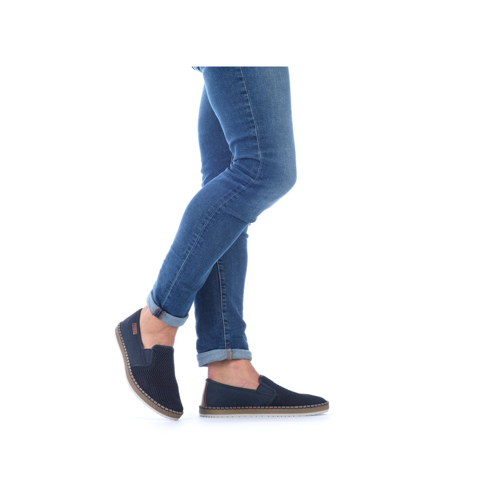 Rieker Herrsko Textil Navy - 8