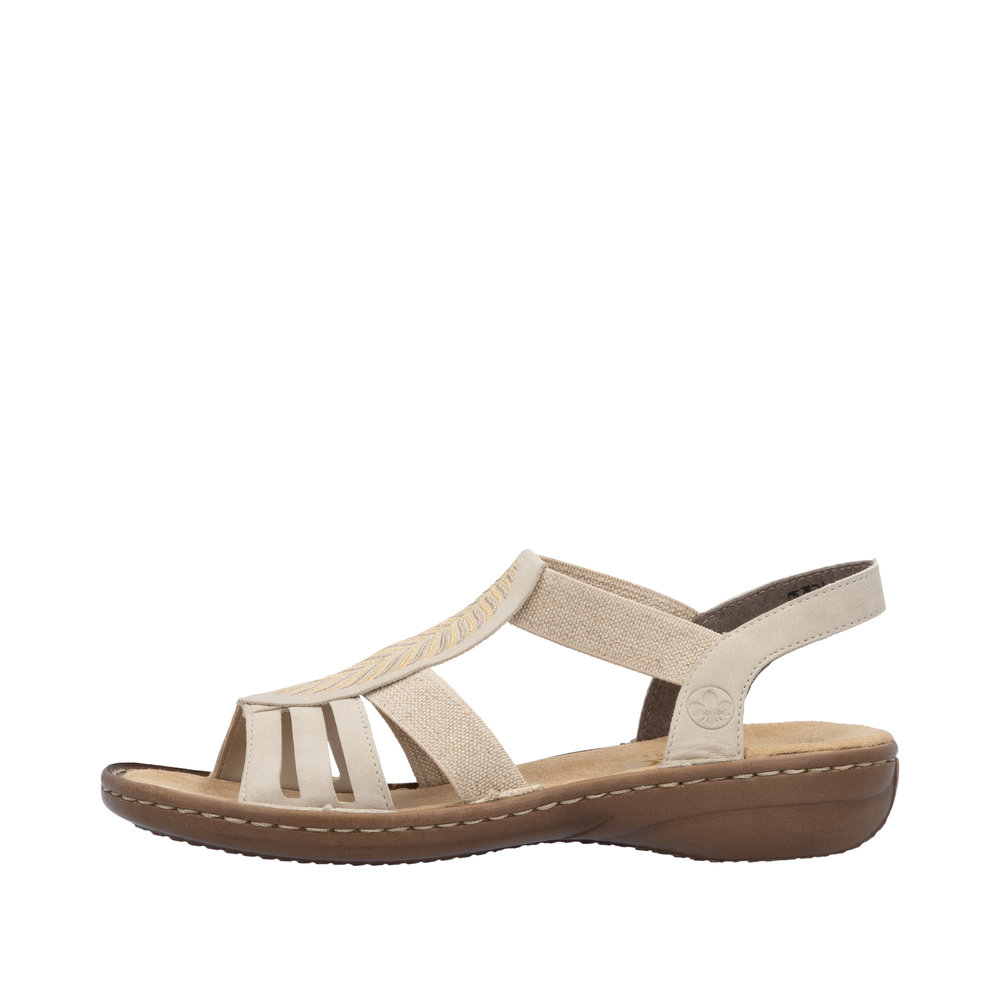 Rieker Resårsandal Beige - 5