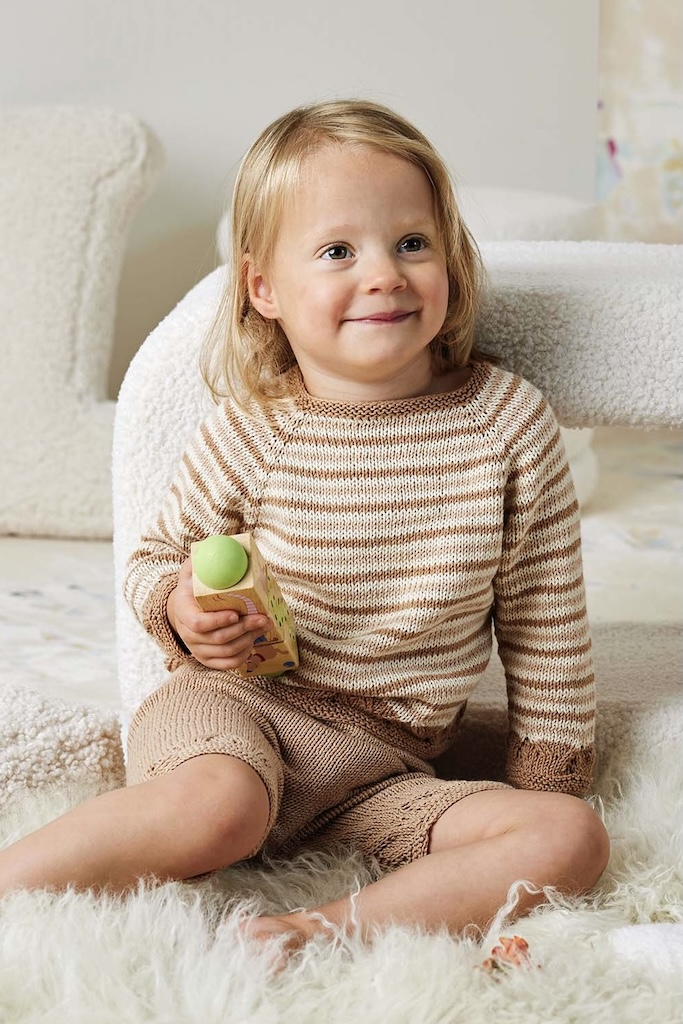 Sweater Kaia| Lang Yarns Baby Cotton Naturally Colored