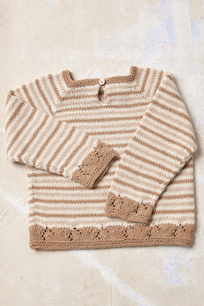 Sweater Kaia| Lang Yarns Baby Cotton Naturally Colored