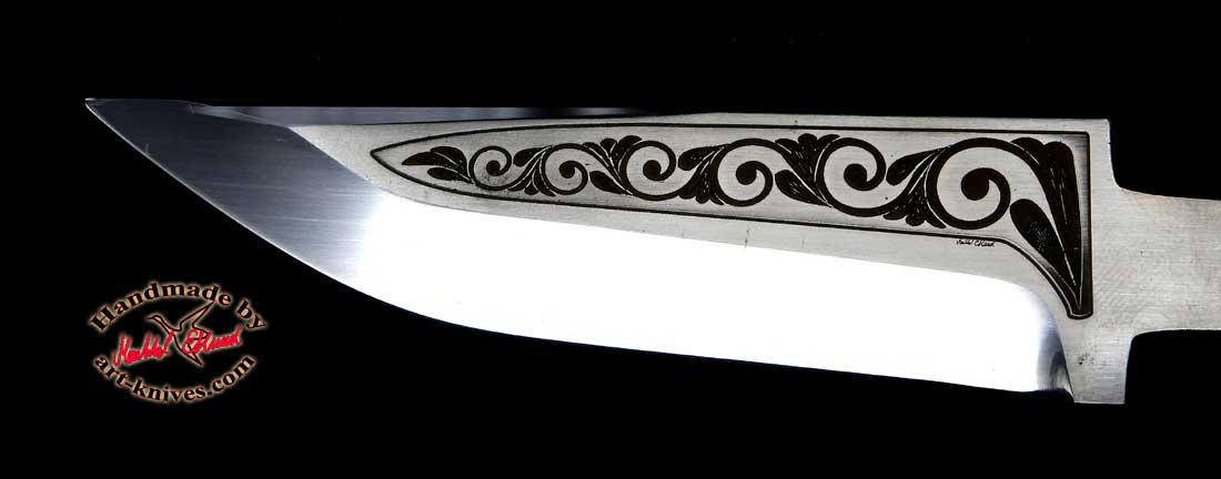 Knife blade 58 Engraved - 2
