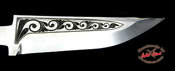 Knife blade 58 Engraved