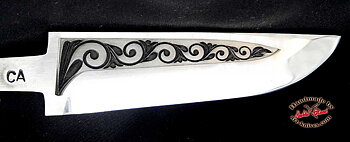 Knife blade 53 Engraved