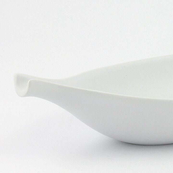 スティグ・リンドべリ Pungoシリーズ 小舟型の白いボウル  Bowl 1953年 (2)