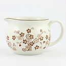 ジャッキー・リンド  Japonicaシリーズ  ピッチャー  茶色の花模様  15cm  1977年 (2)