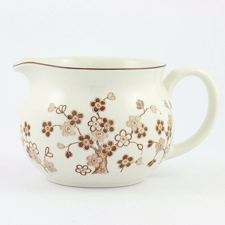 ジャッキー・リンド  Japonicaシリーズ  ピッチャー  茶色の花模様  15cm  1977年 (2)