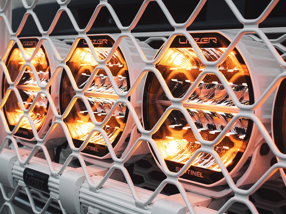 Lazer Sentinel 9 Highline LED Ekstralys | Hvid | Advarselslys - 12