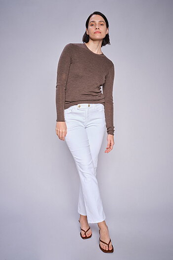 MMAshley Bianco Jeans White Ankle
