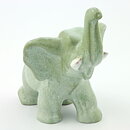 Vicke Lindstrand (1944) Green Elephant 16 cm