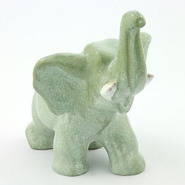 Vicke Lindstrand (1944) Green Elephant 16 cm