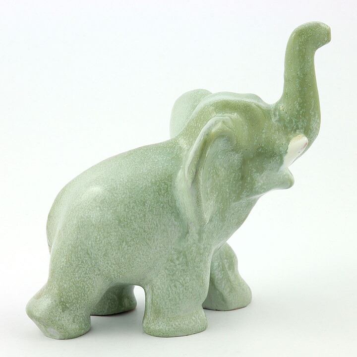 Vicke Lindstrand (1944) Green Elephant 16 cm