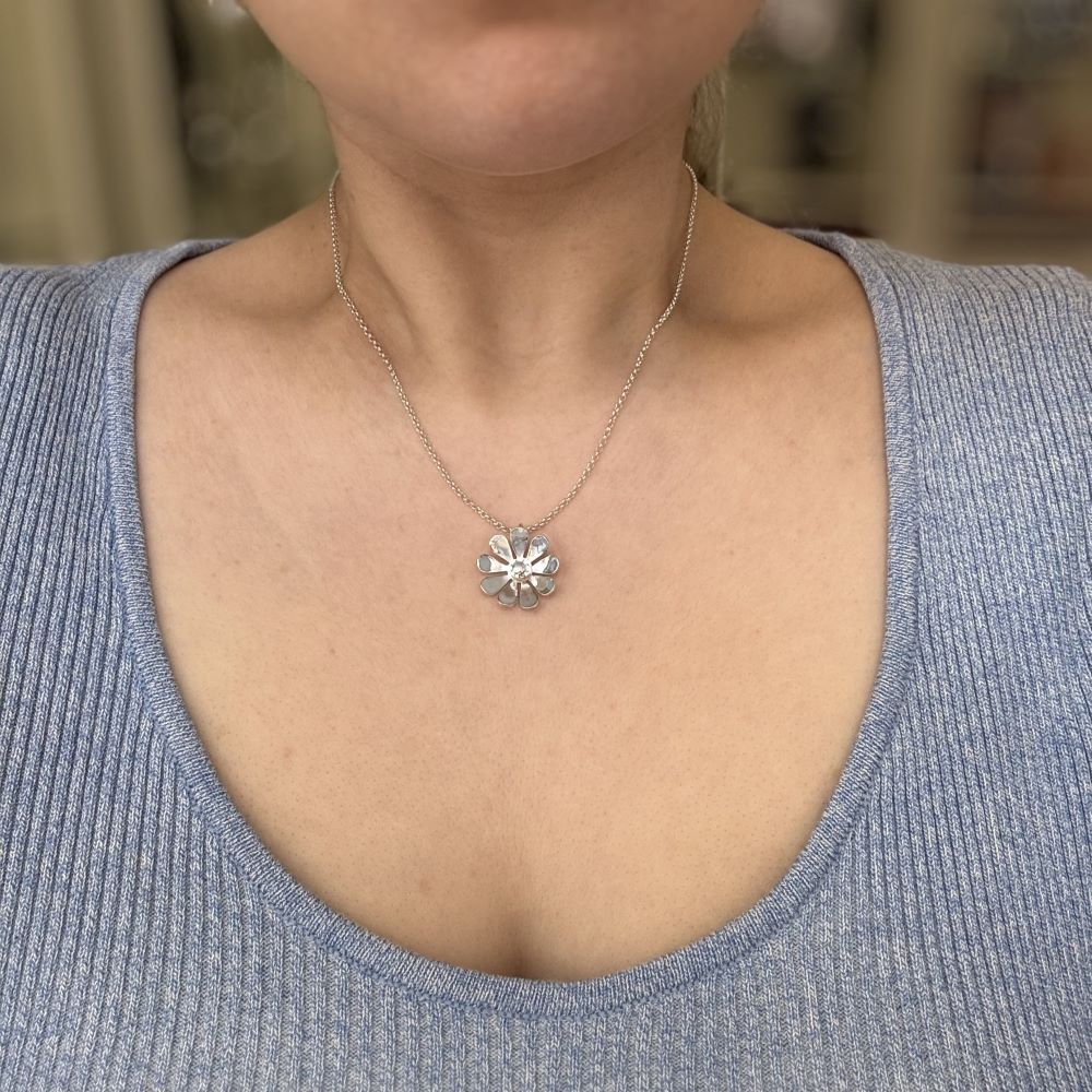 IAMLUND Blomstertid halsband silver - 2