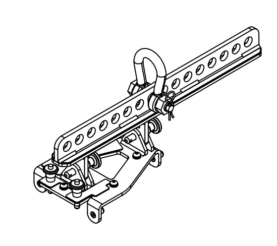 HRIG100-W - Horisontell Flugstång - Vit
