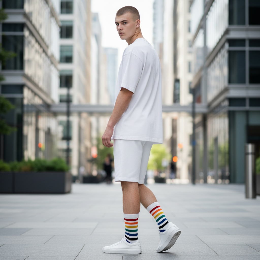 Office Proud stripe Pride Socken - 12