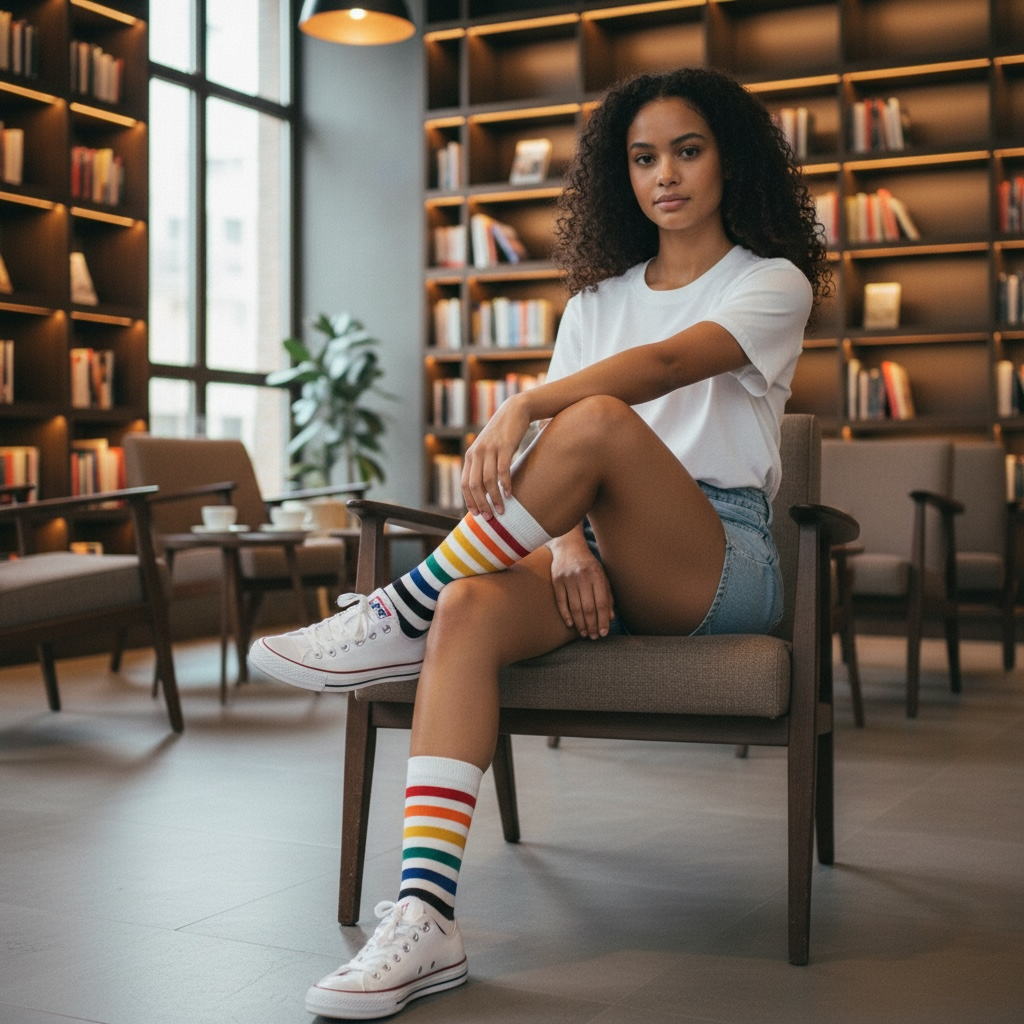 Office Proud stripe Pride Socken - 6