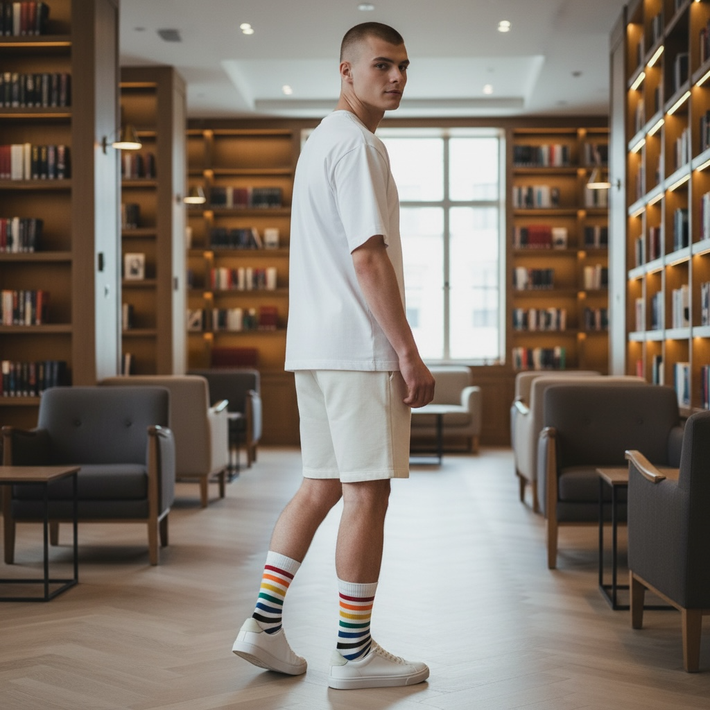 Office Proud stripe Pride Socken - 11