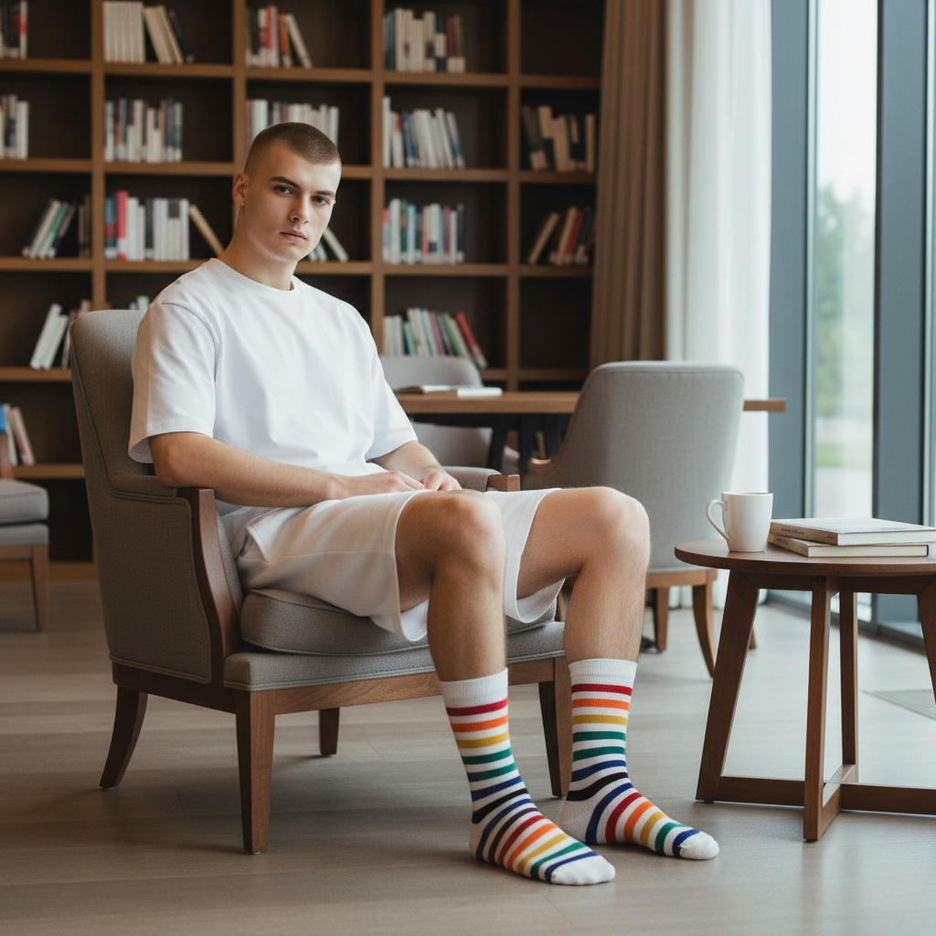 Office Proud stripe Pride Socken - 9