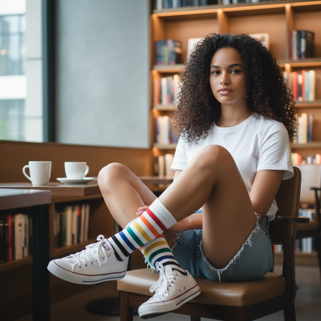 Office Proud stripe Pride Socken - 7
