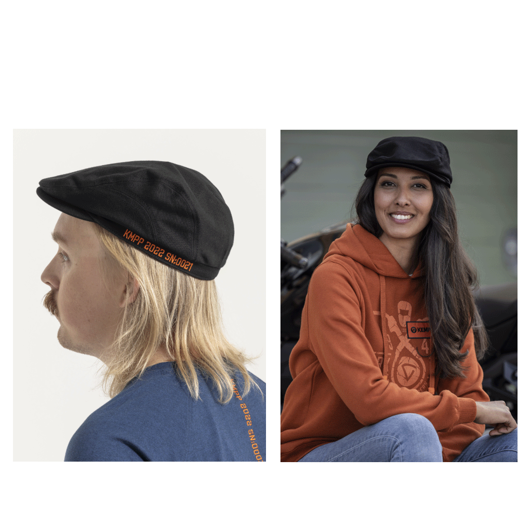 Flat cap Kemppi Musta - 2