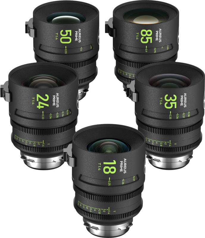 NiSi AUREUS PRIME T1.4 Cinema 5-Lens Kit (ARRI PL) - 2