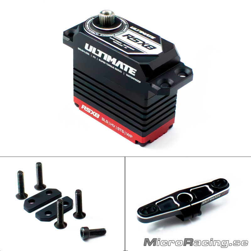 ULTIMATE - Servo RSX8 0.075s/37kg/8.4V with Throttle Servo Horn 25T  - 2