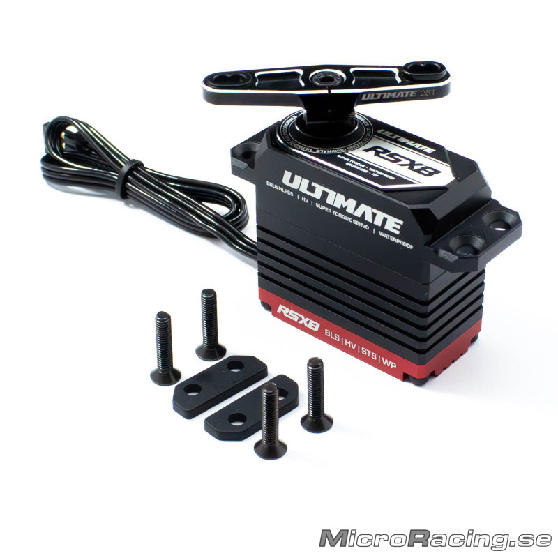 ULTIMATE - Servo RSX8 0.075s/37kg/8.4V with Throttle Servo Horn 25T  - 4