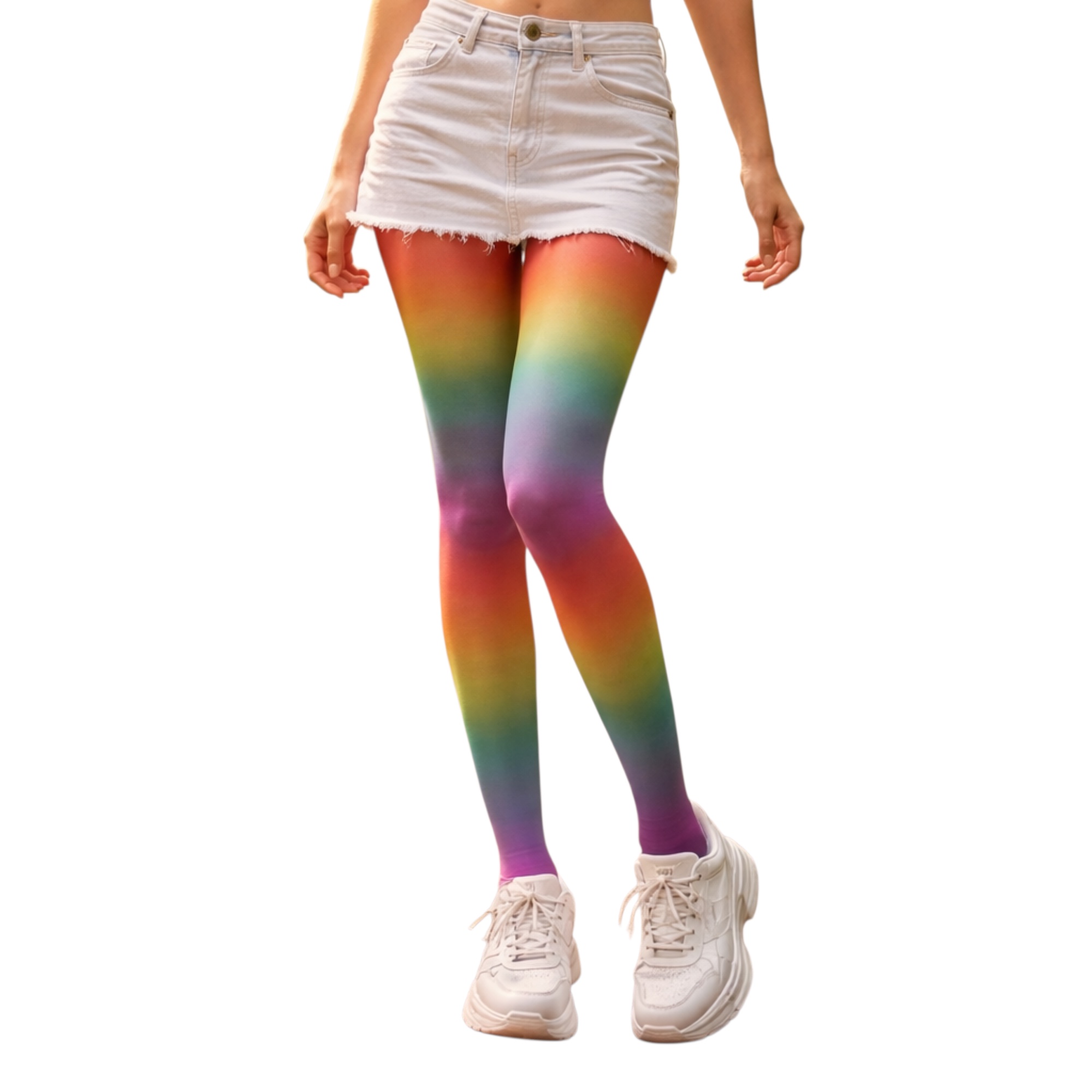 Pride-farbige Pantihose