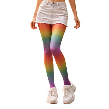 Pride-farbige Pantihose