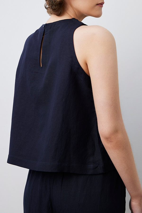 Movesgood - Noor Tank Top Dark Blue - 3