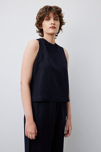 Movesgood - Noor Tank Top Dark Blue