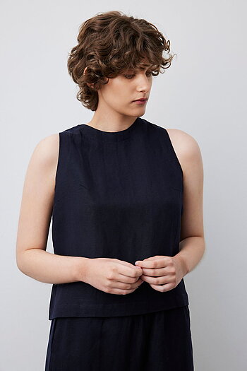 Movesgood - Noor Tank Top Dark Blue