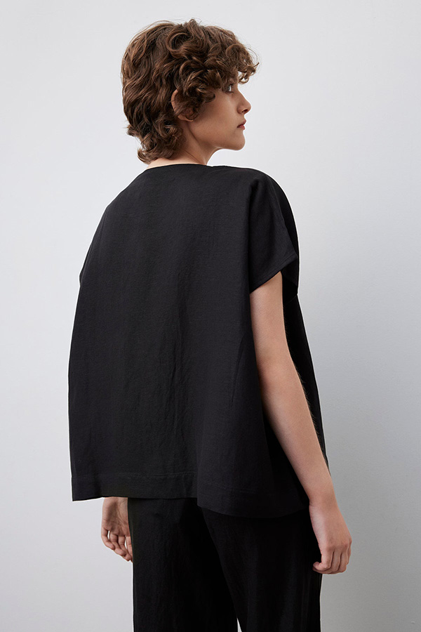 Movesgood - Ebelle Oversized Top Black - 3