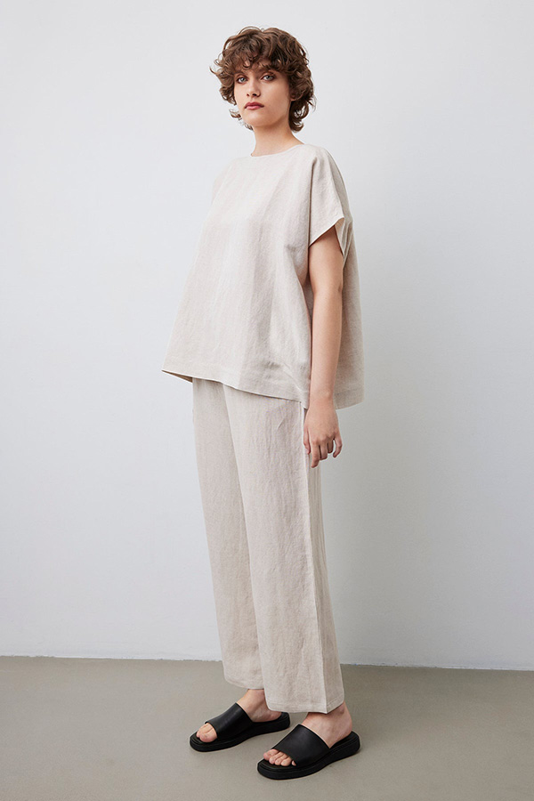 Movesgood - Ebelle Oversized Top Sand - 4