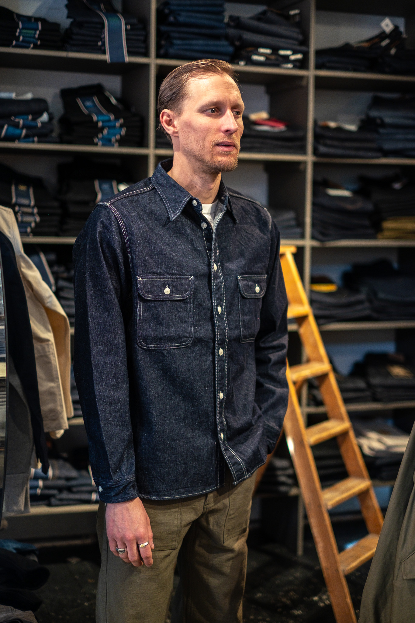 Samurai - Japanese Cotton Denim Work Shirt 10oz - 2
