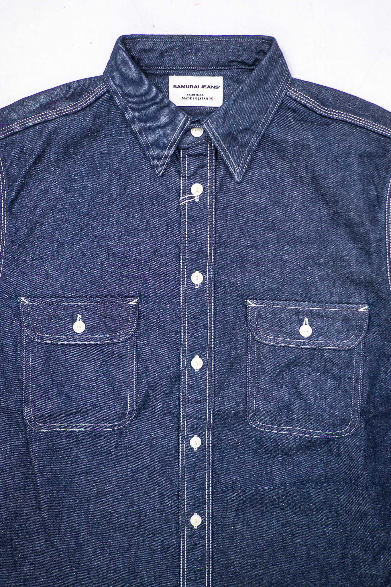 Samurai - Japanese Cotton Denim Work Shirt 10oz - 6