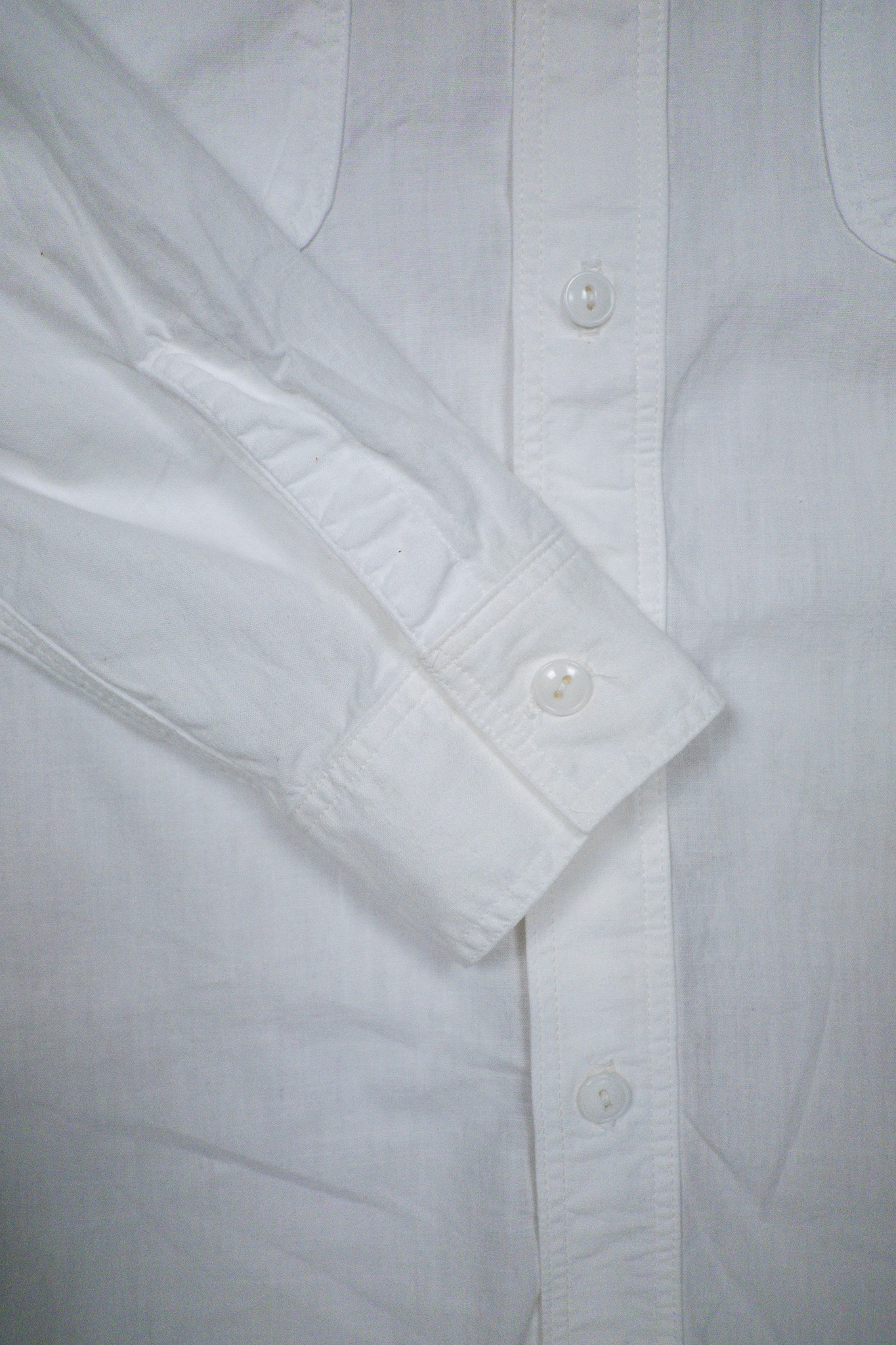 orSlow - Slim Fit White Chambray Work Shirt - 5
