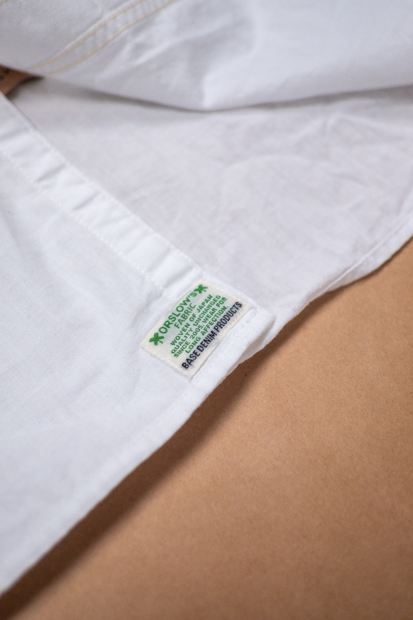 orSlow - Slim Fit White Chambray Work Shirt - 6