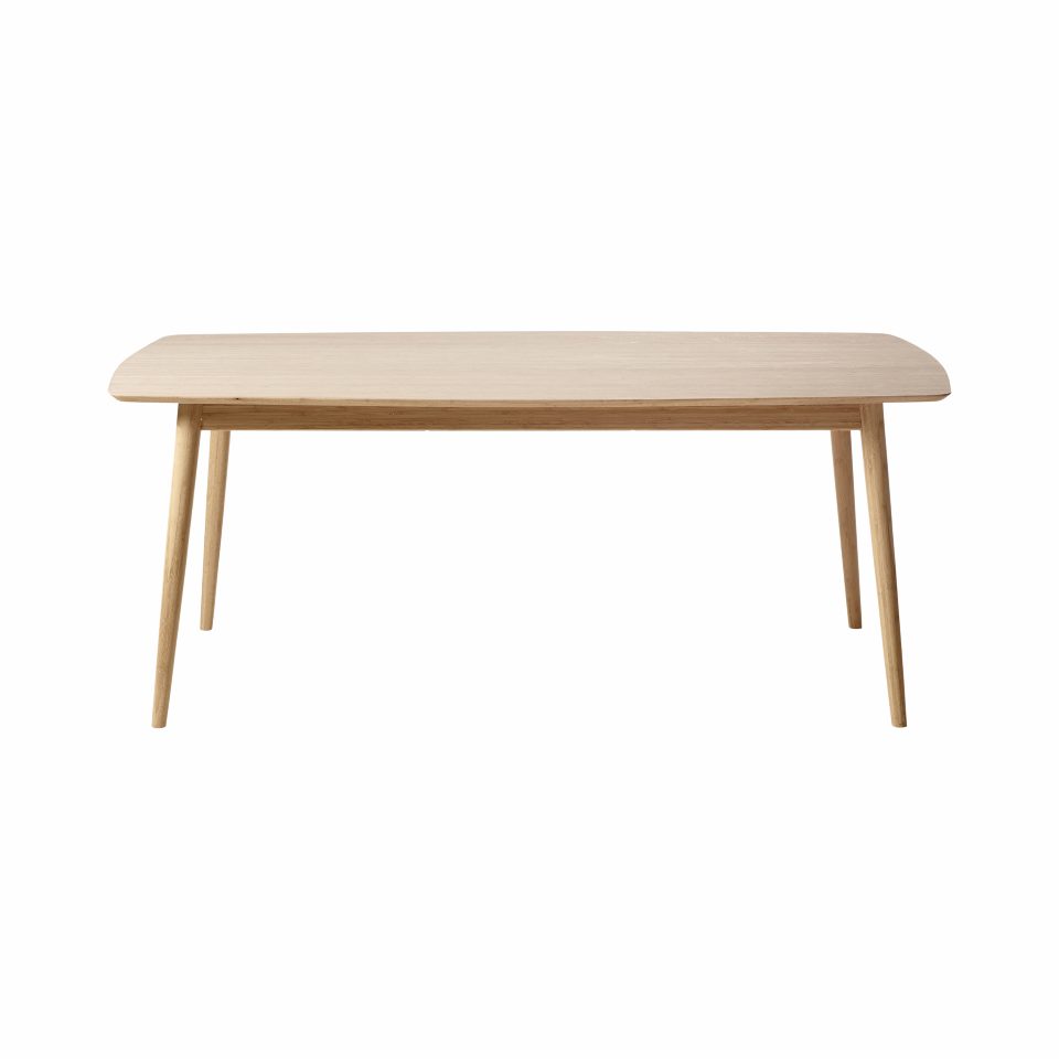Matbord 182 x 95 cm ljust trä Cinas