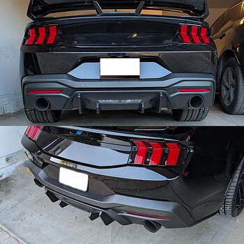 Bakre Diffusorpanel – Matt Svart (FORD MUSTANG 2024–2025)