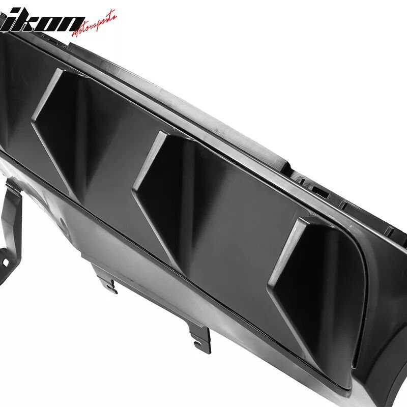 V1 Fyrhåls Bakre Diffusor – Matt Svart (FORD MUSTANG 2013–2014) - 2
