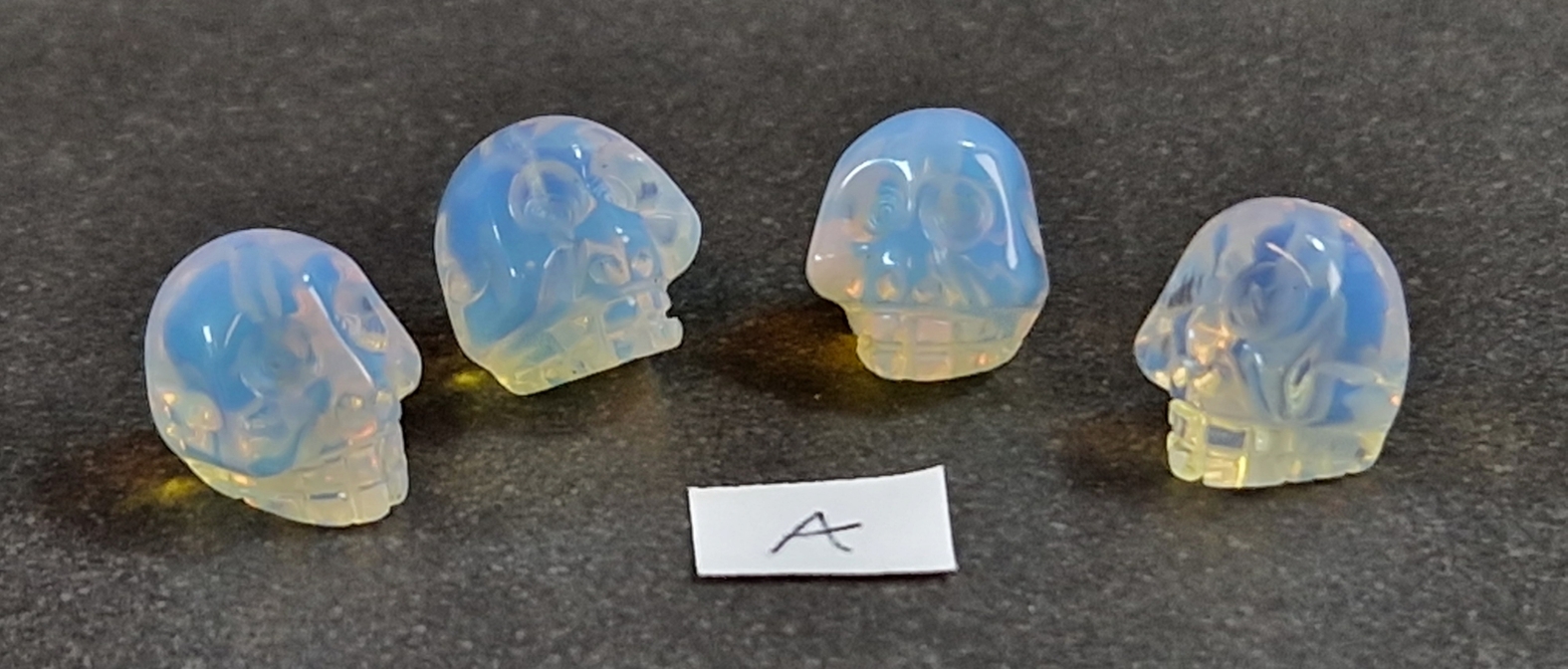Opalit Pärlor - Skalle eller Buddha Huvud
