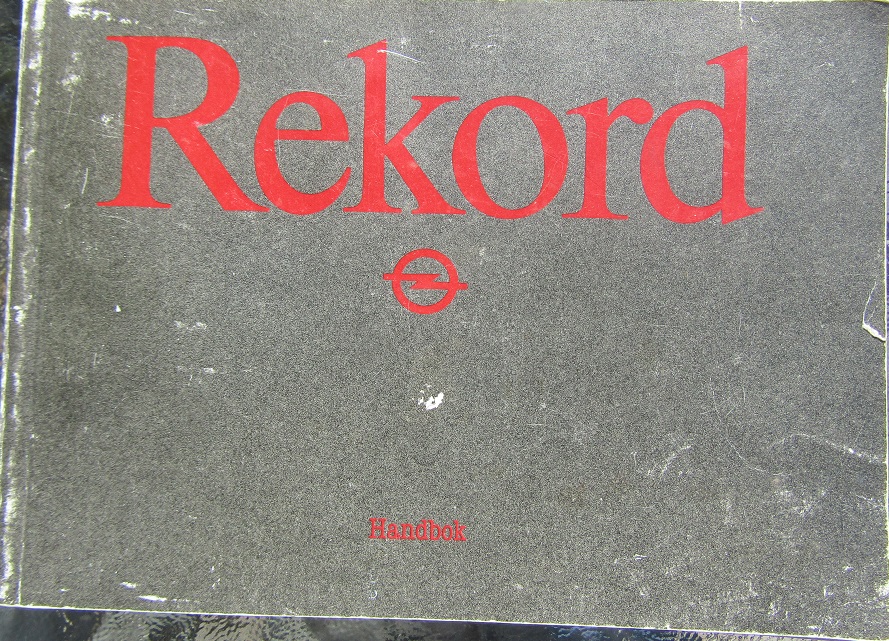 1985 Opel Rekord Handbok