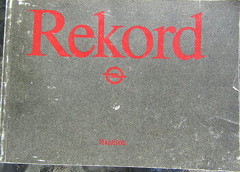 1985 Opel Rekord Handbok