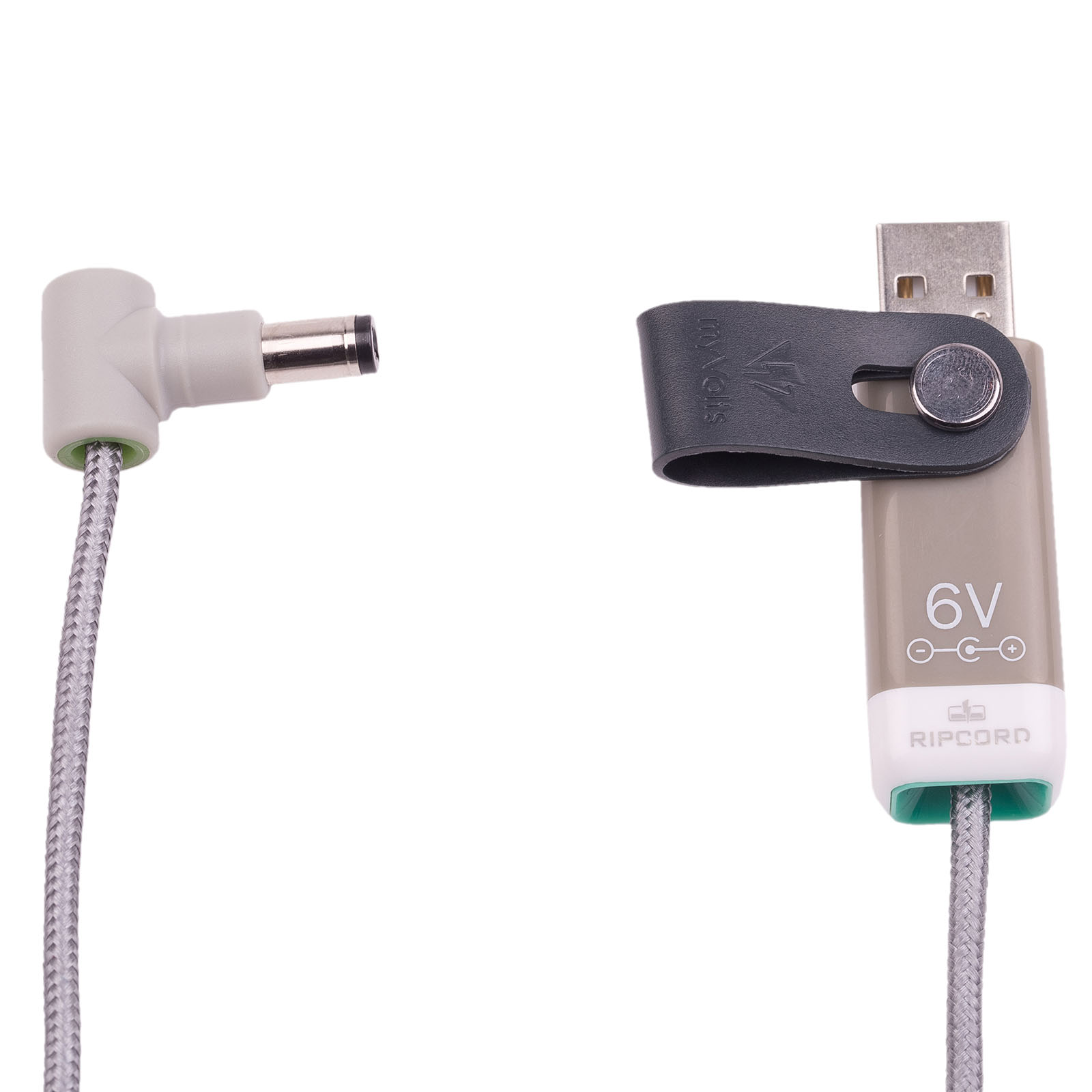 myVolts Ripcord USB to 6V DC power cable, centre positive polarity, tip size 5.5mm / 2.1mm - 3