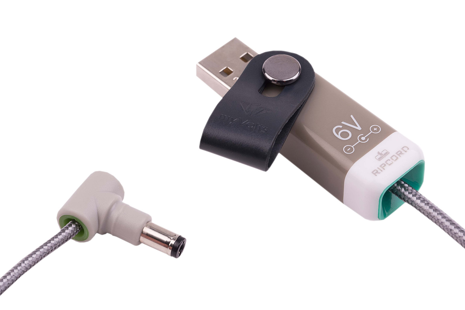 myVolts Ripcord USB to 6V DC power cable, centre positive polarity, tip size 5.5mm / 2.1mm - 2