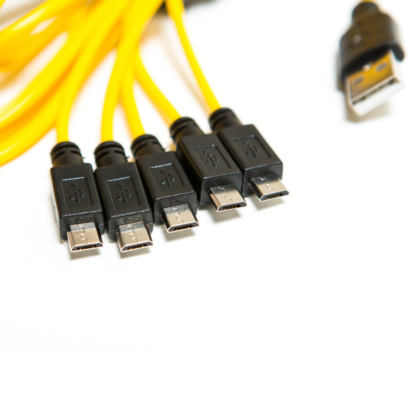5-way power splitter cable for Roland Boutiques (Yellow) - 3