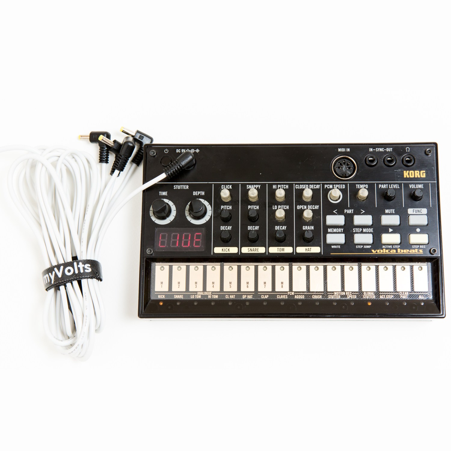 myVolts 5-way power splitter cable for Korg Volca (White) - 4